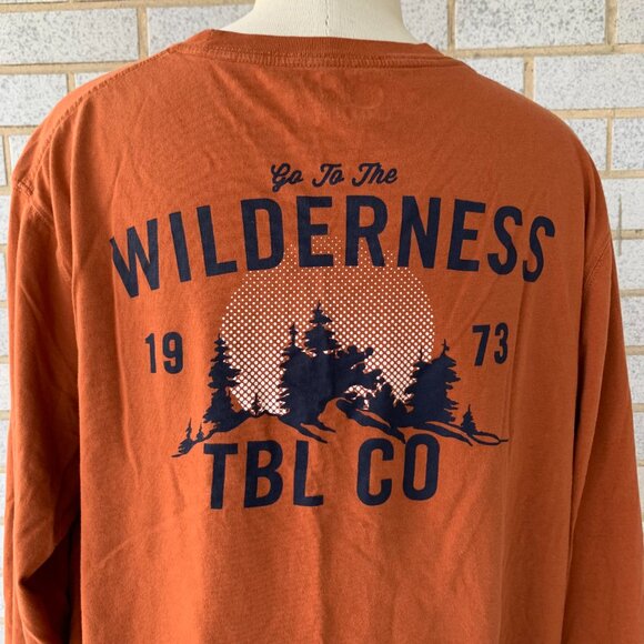 TIMBERLAND MENS  RUSTED  ORANGE COTTON SHIRT SIZE L  MADE IN INDIA - Picture 6 of 8